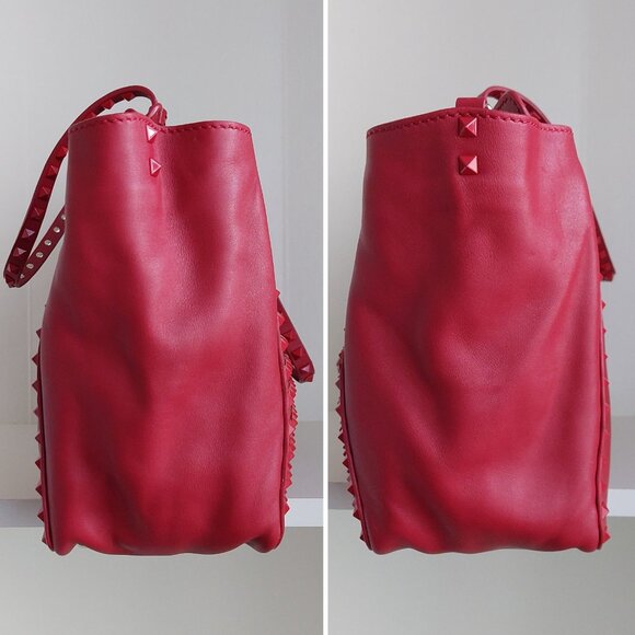 Valentino Garavani Rockstud Rouge 2 Way Satchel Bag - Picture 12 of 17